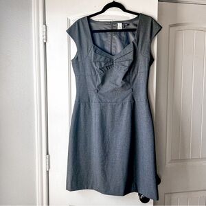 Gianni Bini Grey Scalloped Dress 10